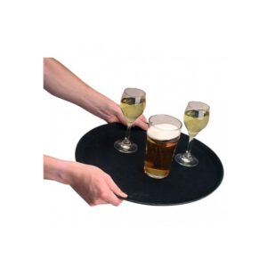 Location plateau de service noir -antidérapant