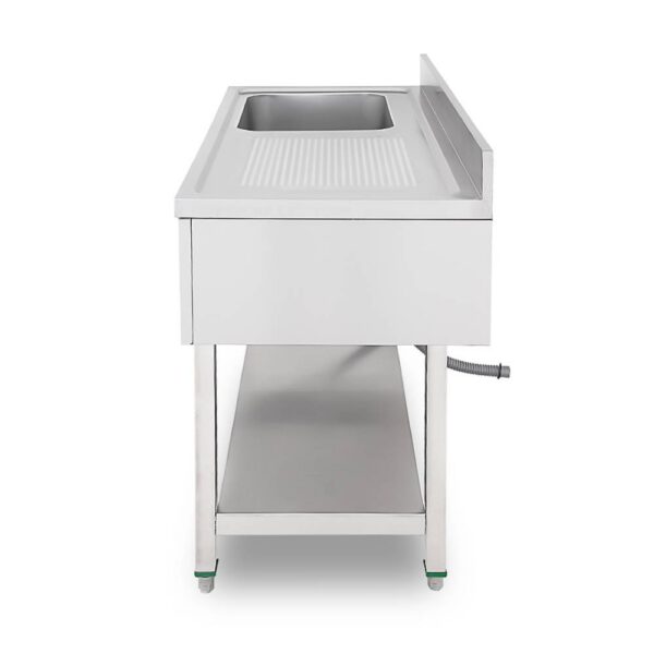 Location plonge en inox avec étagère basse + mitigeur