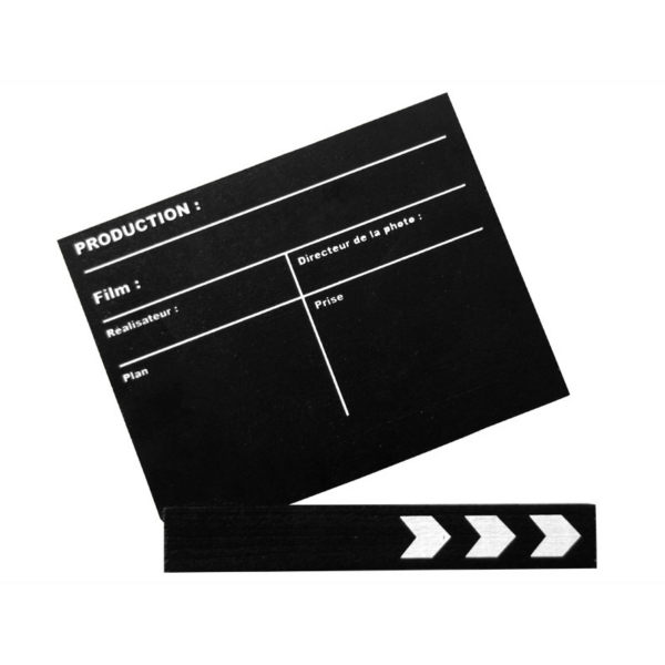 Location clap de fin de film noir (petit modèle)