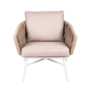 Salon lounge CHILLY Beige :  1 canapé 2 places + 2 fauteuils + 1 table basse