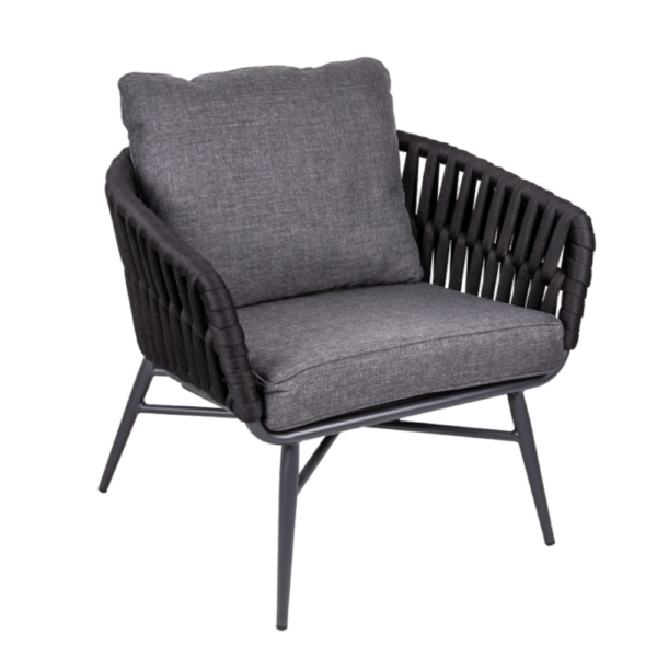 Salon lounge CHILLY Beige :  1 canapé 2 places + 2 fauteuils + 1 table basse