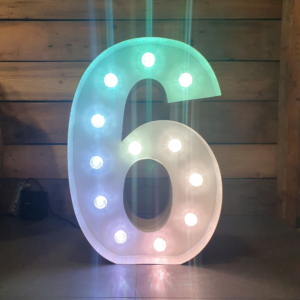 Location Grand Chiffre lumineux de 0 à 9 -Hauteur 1m-Multicolore RGB