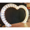 Arche en forme de coeur- lumineux -H2m40- Multicolore RGB