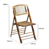 Chaise pliante en bambou- BALI