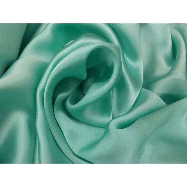 6031-2 Location chemin de table Satin - Vert eau (turquoise)