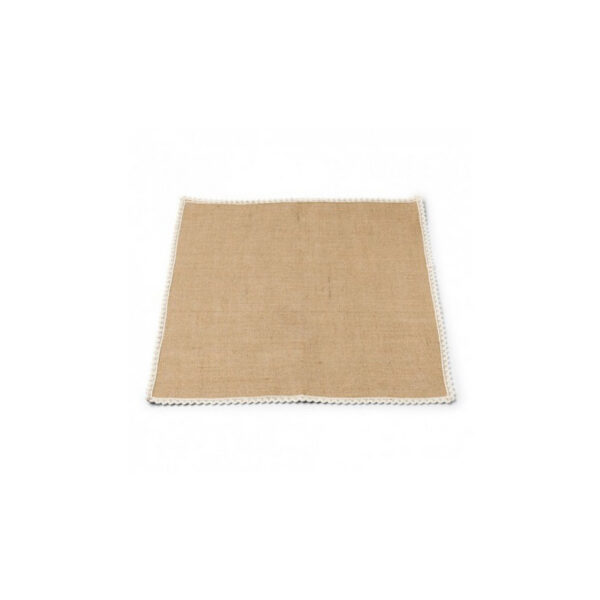 Location chemin de table Carre - Jute et dentelle