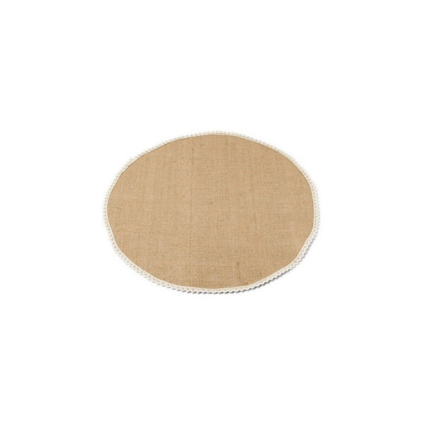 Location chemin de table Rond - Jute et dentelle