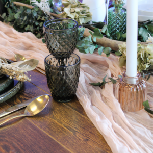 Chemin de table Cheesecloth- BLUSH