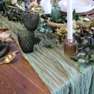 Chemin de table Cheesecloth- SAUGE