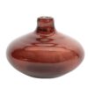 62161-IZAAC Vase Izaac verre fumé marron glacé