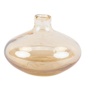 Vase Izaac verre fumé ambré