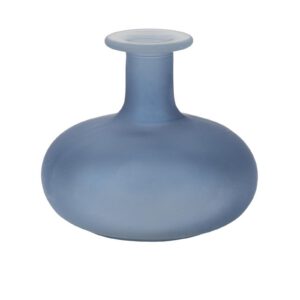 Vase Emy verre bleu orage