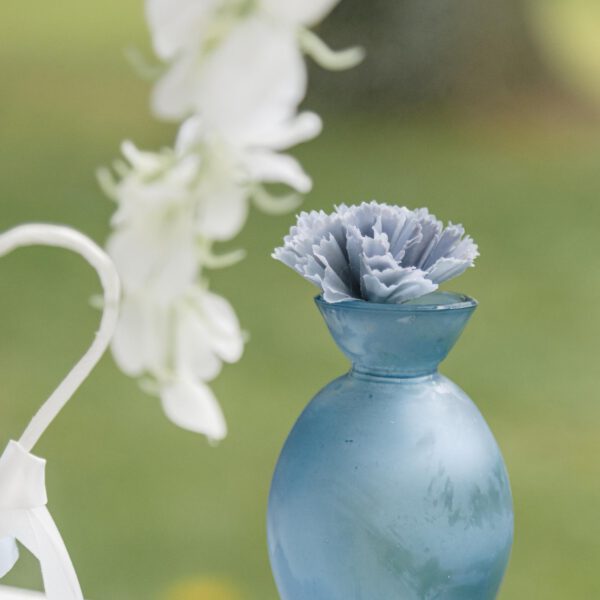 Vase Noam verre bleu orage