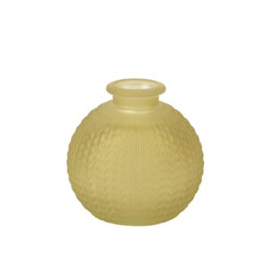 Vase Alice verre ciselé pistache