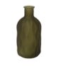 Vase Louis verre texturé vert bouteille