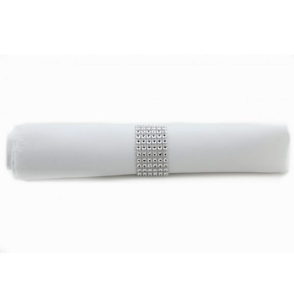 Location rond de serviette Strass - Argent