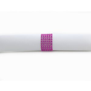 Location rond de serviette Strass - Fushia
