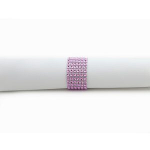Location rond de serviette Strass - Rose pale