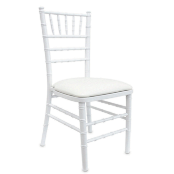 Location chaise chivari blanche