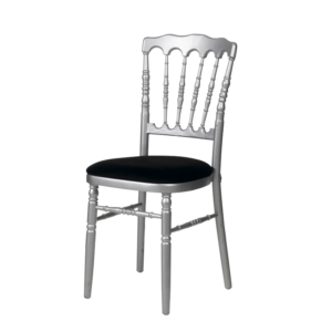 Location chaise napoléon argentée