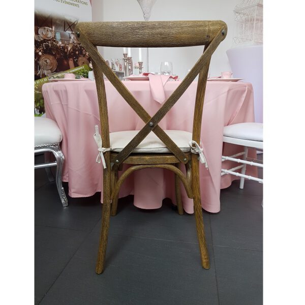 Location chaise bistrot champêtre (en bois vieillit )