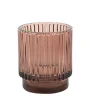 Photophore ADELE marron glacé (ø8.5*H13cm)