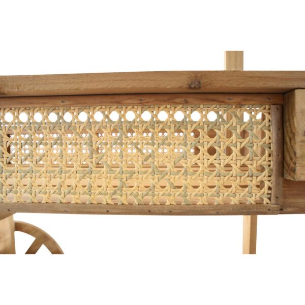 Charrette Fiesta en bois et cannage H147cm