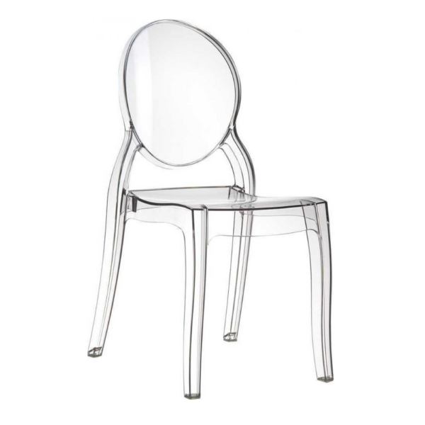 Chaise Médaillon Elisabeth PLEXI transparante