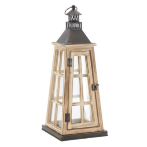 Lanterne en bois 1900- T1 H72cm