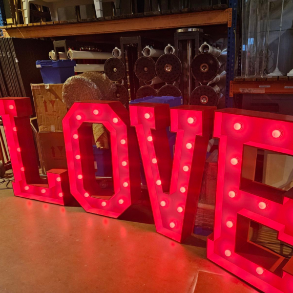 Grand Love lumineux ROUGE