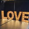 Location Grand Love lumineux- Effet rouillé H1m50