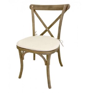 Location chaise bistrot champêtre (en bois vieillit )