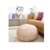 Location pouf marocain en cuir - beige naturel