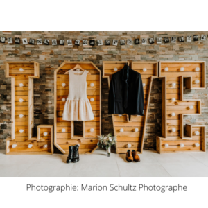 Location grand LOVE en bois lumineux