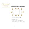 Location table ovale 10 personnes