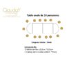 Location table ovale 14 personnes