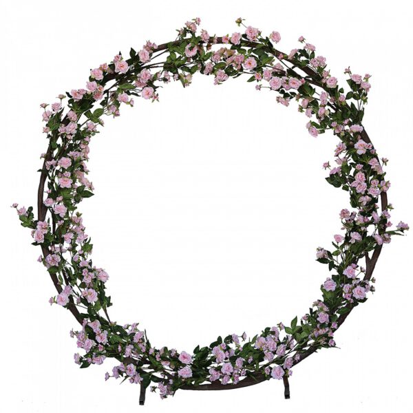 Location Arche ronde fleurie "Romantica" ROSE