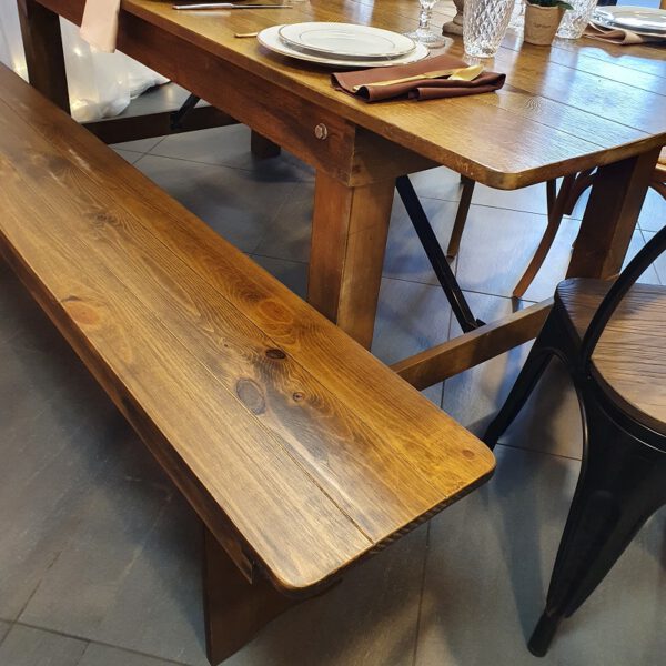 Location banc en bois héritage