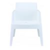 Location table basse lounge Box - Blanc