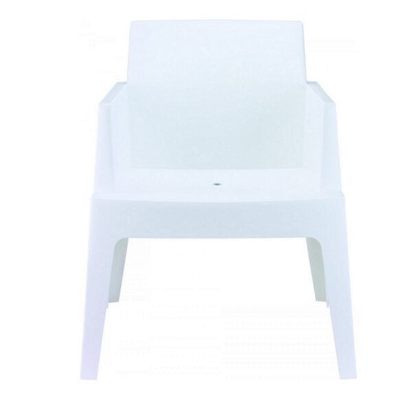 Location table basse lounge Box - Blanc