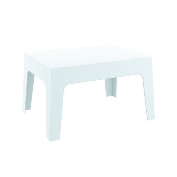 Location table basse lounge Box - Blanc