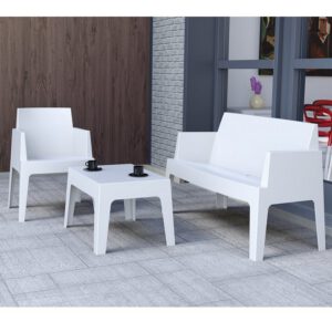 Location ensemble lounge Box - Blanc