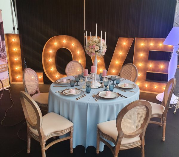 Location Grand Love lumineux- Effet rouillé H1m50