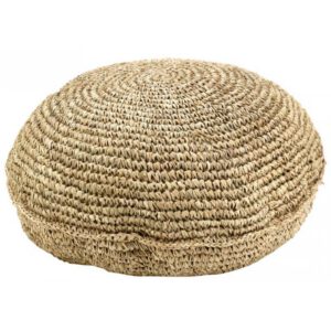 Location pouf en sisal naturel