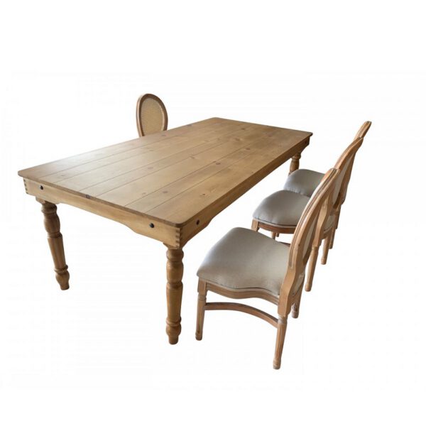 Location Table Louis en bois clair