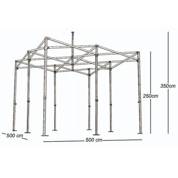 Location Tente de réception 5x5 mètres