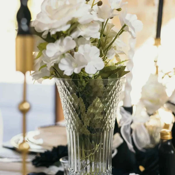Vase IRIS transparent (Ø13xH23cm)