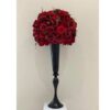 Location boule de fleurs rouge/bordeaux D60cm
