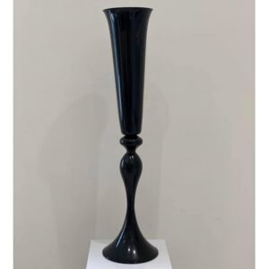 Location vase tulipe noir H 78 cm