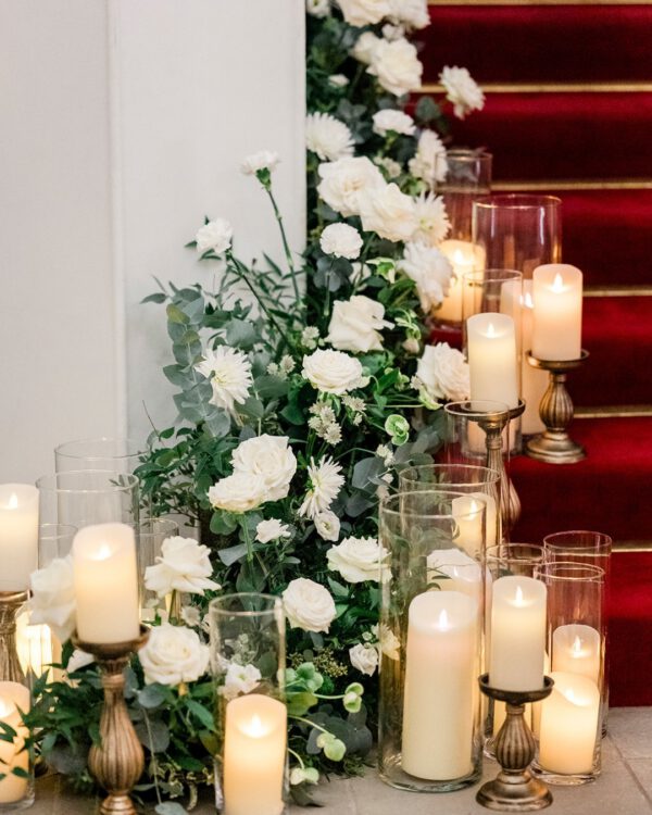 Bougie led en cire -H10cm